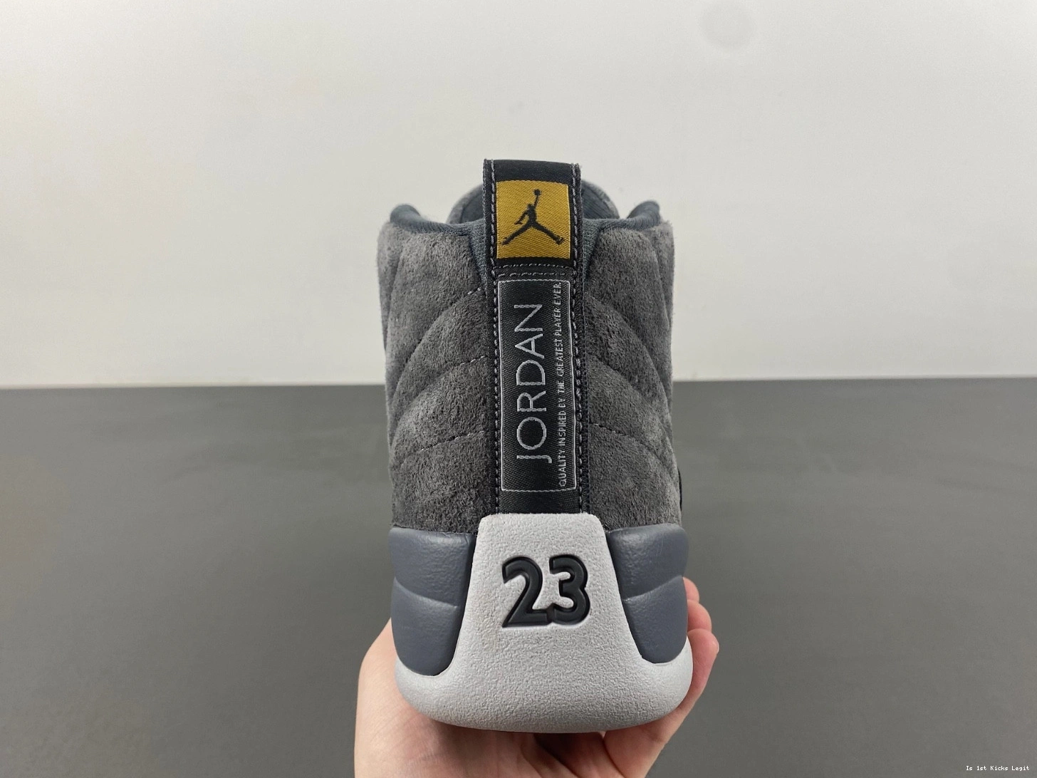 12 Dark Grey Retro Jordan 130690-005 - Men's 0419